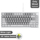 Teclado mecânico para jogos JAZZ AK820 / AK820Pro, 75%, 82 teclas, com fio (modo único) ou sem fio (Bluetooth), para laptop e PC.