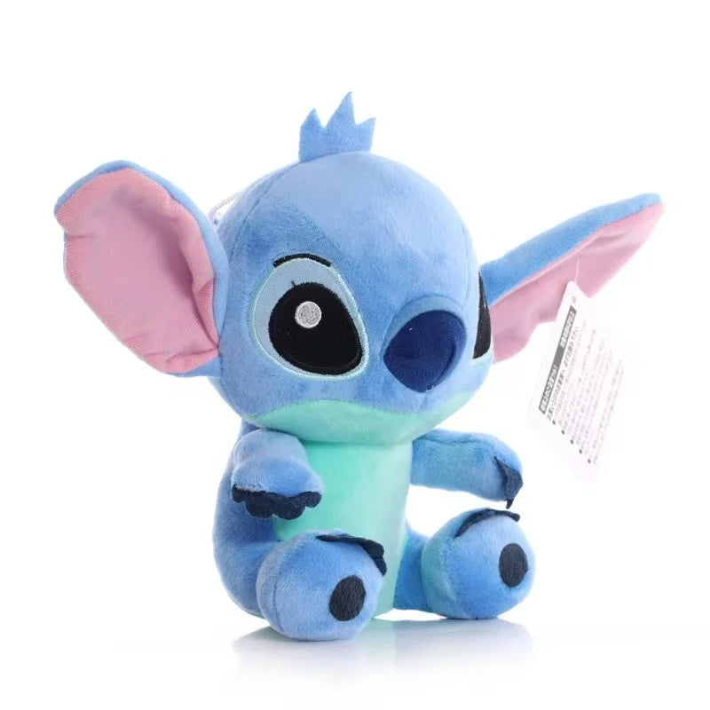 18 cm Original Pelúcia Stitch Bebê Filme Desenho Animado Modelo Boneca Crianças Figuras de Ação Brinquedos de Pelúcia Pingente Presentes