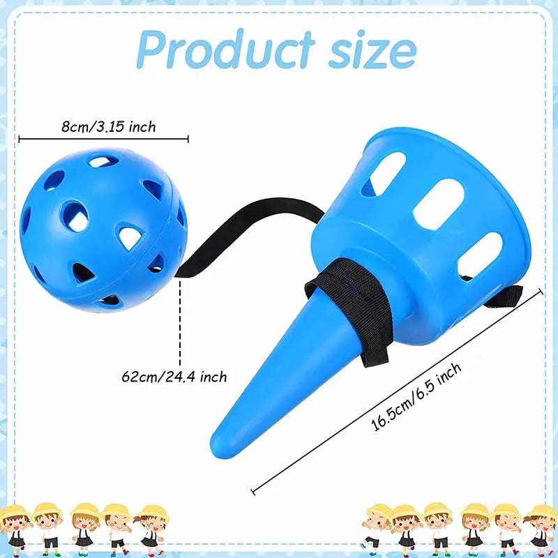 Jogo de arremesso e captura para integração sensorial, brinquedo para atividades ao ar livre que estimula a coordenação motora infantil.