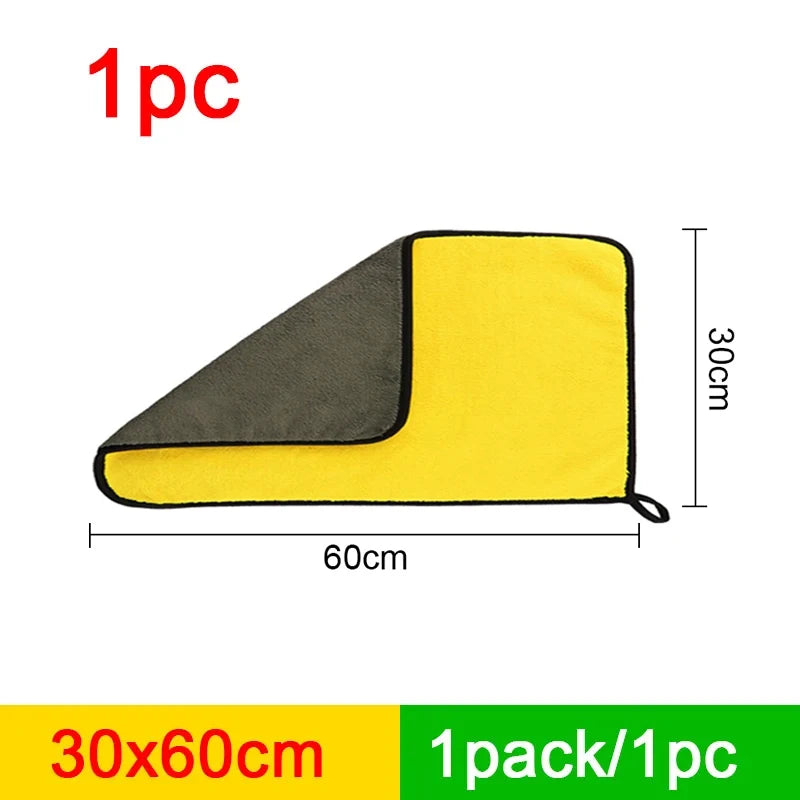 Toalha de Lavagem Automotiva de Microfibra SEAMETAL 400GSM, Dupla Face, Cor Coral Velvet, Alta Absorção de Água, Ideal para Secagem e Lavagem de Carros.
