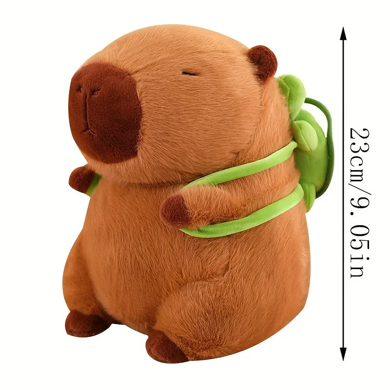 Pelúcia de Capivara de 23 cm, Simulação Capibara, Brinquedo de Anime Fofo, Boneca Fofa, Animais de Pelúcia, Boneca Macia, Presente de Natal e Ação de Graças