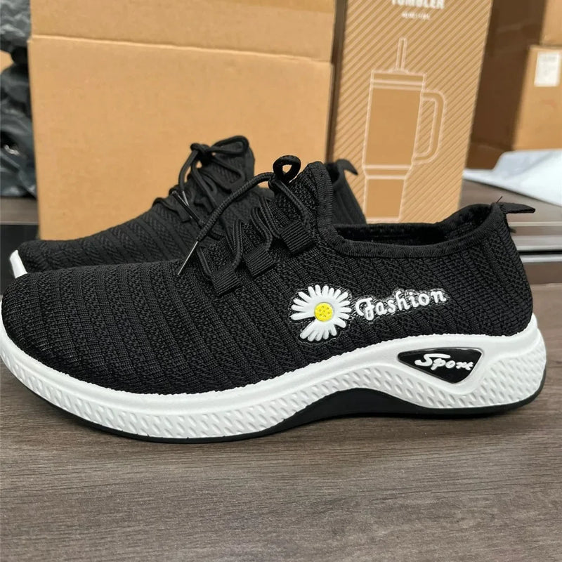 Tênis femininos de outono, novos, modernos, de malha, casuais, esportivos, para corrida, atacado, confortáveis, leves e respiráveis, tênis da moda.