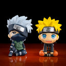 Figura de anime Naruto de 9 cm Uzumaki Naruto Kakashi Uchiha Sasuke Itachi Brinquedos fofos Q Figurals Modelo de figura de ação