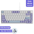 Teclado mecânico para jogos JAZZ AK820 / AK820Pro, 75%, 82 teclas, com fio (modo único) ou sem fio (Bluetooth), para laptop e PC.