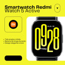 Relógio inteligente Redmi Watch 5 Active 2 polegadas LCD 60Hz Resistência à água 5ATM Monitor de sono e condicionamento físico Bateria de até 18 dias