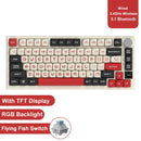 Teclado mecânico para jogos JAZZ AK820 / AK820Pro, 75%, 82 teclas, com fio (modo único) ou sem fio (Bluetooth), para laptop e PC.