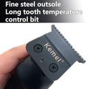 Aparador de Cabelo Sem Fio Kemei 2299 Barber 0mm com Lâminas Justapostas, Máquina de Corte Elétrica Profissional para Acabamento