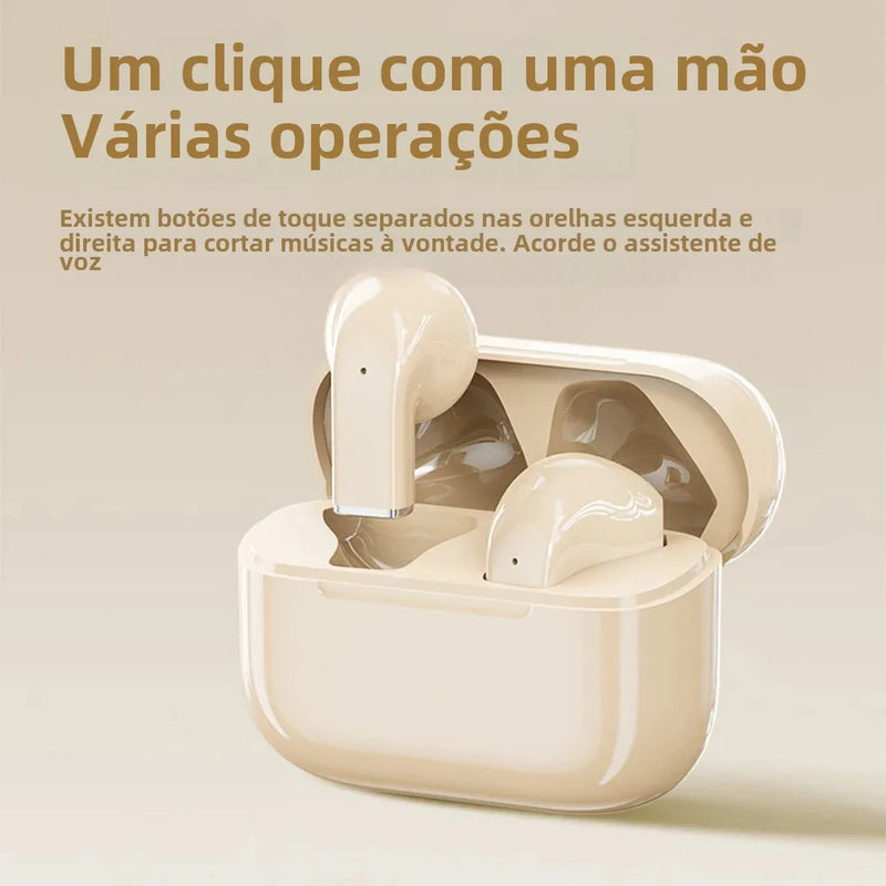 Fone de Ouvido Bluetooth Sem Fio Pro5S Mini Portátil Estéreo Alguns Jogos Headsets Esportivos Redução de Ruído e Longa Duração da Bateria.