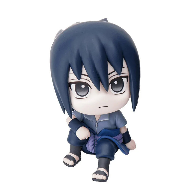 Figura de anime Naruto de 9 cm Uzumaki Naruto Kakashi Uchiha Sasuke Itachi Brinquedos fofos Q Figurals Modelo de figura de ação