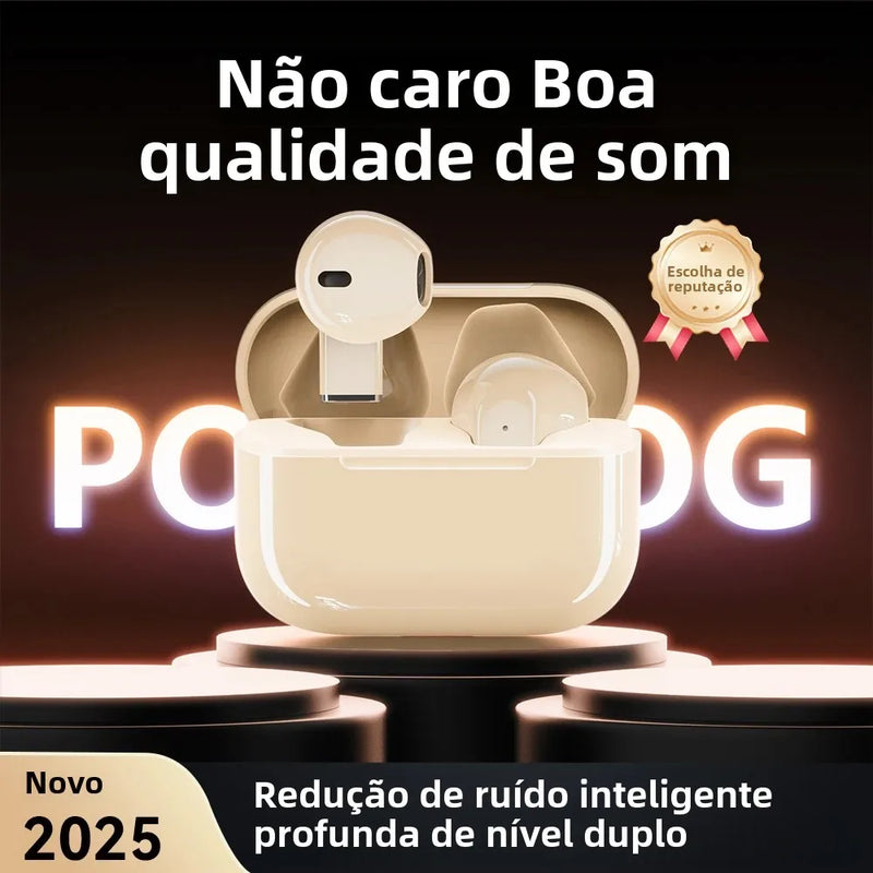 Fone de Ouvido Bluetooth Sem Fio Pro5S Mini Portátil Estéreo Alguns Jogos Headsets Esportivos Redução de Ruído e Longa Duração da Bateria.