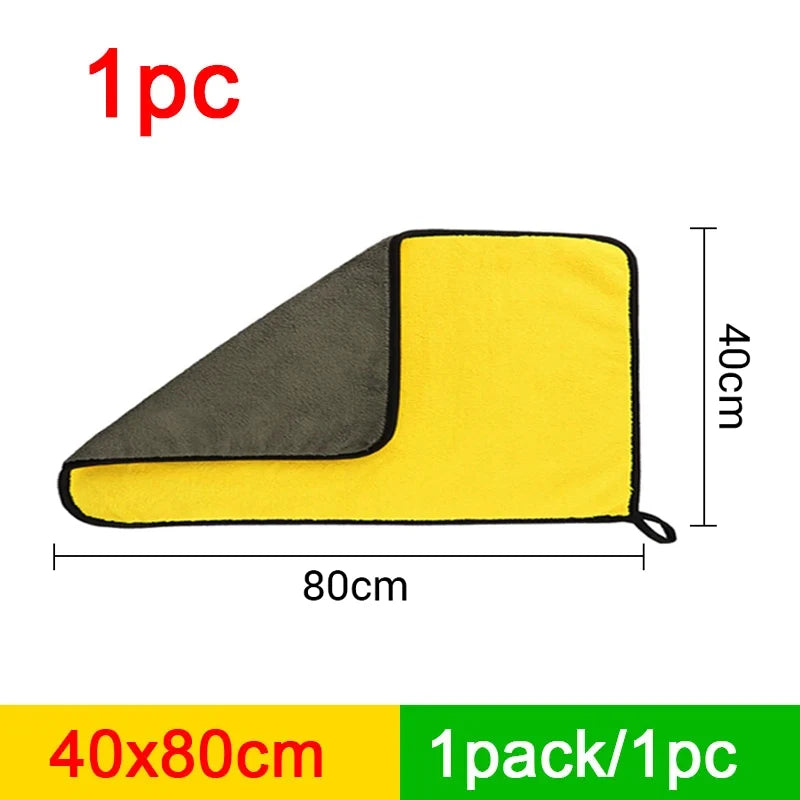 Toalha de Lavagem Automotiva de Microfibra SEAMETAL 400GSM, Dupla Face, Cor Coral Velvet, Alta Absorção de Água, Ideal para Secagem e Lavagem de Carros.