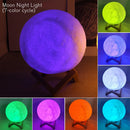 Luz de leitura LED Moon Light Galaxy Light, Luz noturna lunar, Decoração de quarto Iluminação interna