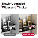 Prateleira de banheiro sem furos, para parede, com suporte para frasco de shampoo, organizador de canto para chuveiro, suporte para vaso sanitário, acessórios de alumínio para banheiro e cozinha.