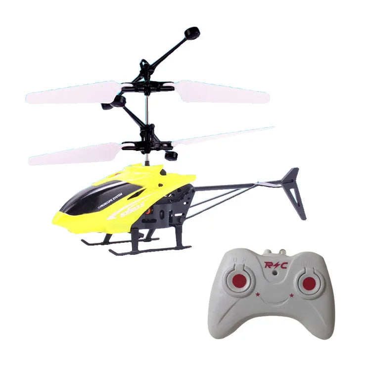 Mini Drone RC Recarregável com Controle Remoto, Seguro e Resistente a Quedas, Helicóptero RC - Brinquedo Ideal para Crianças