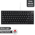 Teclado mecânico para jogos JAZZ AK820 / AK820Pro, 75%, 82 teclas, com fio (modo único) ou sem fio (Bluetooth), para laptop e PC.