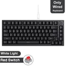 Teclado mecânico para jogos JAZZ AK820 / AK820Pro, 75%, 82 teclas, com fio (modo único) ou sem fio (Bluetooth), para laptop e PC.