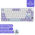 Teclado mecânico para jogos JAZZ AK820 / AK820Pro, 75%, 82 teclas, com fio (modo único) ou sem fio (Bluetooth), para laptop e PC.