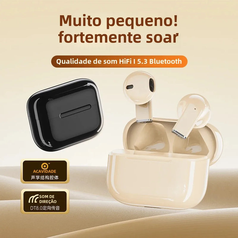 Fone de Ouvido Bluetooth Sem Fio Pro5S Mini Portátil Estéreo Alguns Jogos Headsets Esportivos Redução de Ruído e Longa Duração da Bateria.