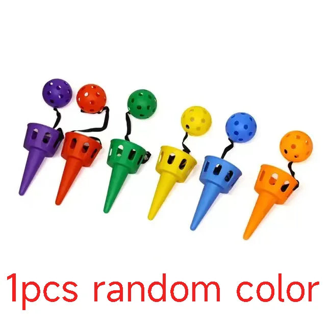 Jogo de arremesso e captura para integração sensorial, brinquedo para atividades ao ar livre que estimula a coordenação motora infantil.