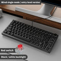 Teclado mecânico para jogos JAZZ AK820 / AK820Pro, 75%, 82 teclas, com fio (modo único) ou sem fio (Bluetooth), para laptop e PC.